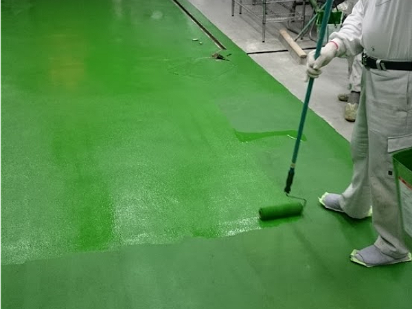 食品工場の塗床