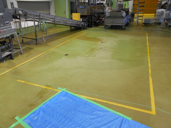 米菓製造工場塗床
